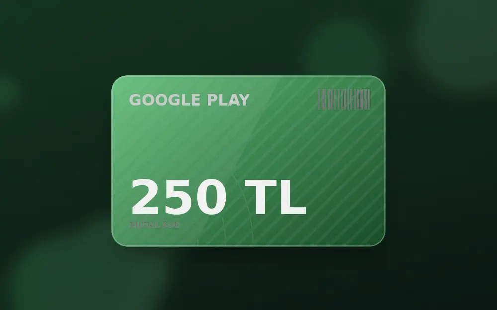 Google Play 250 TL Hediye Kartı