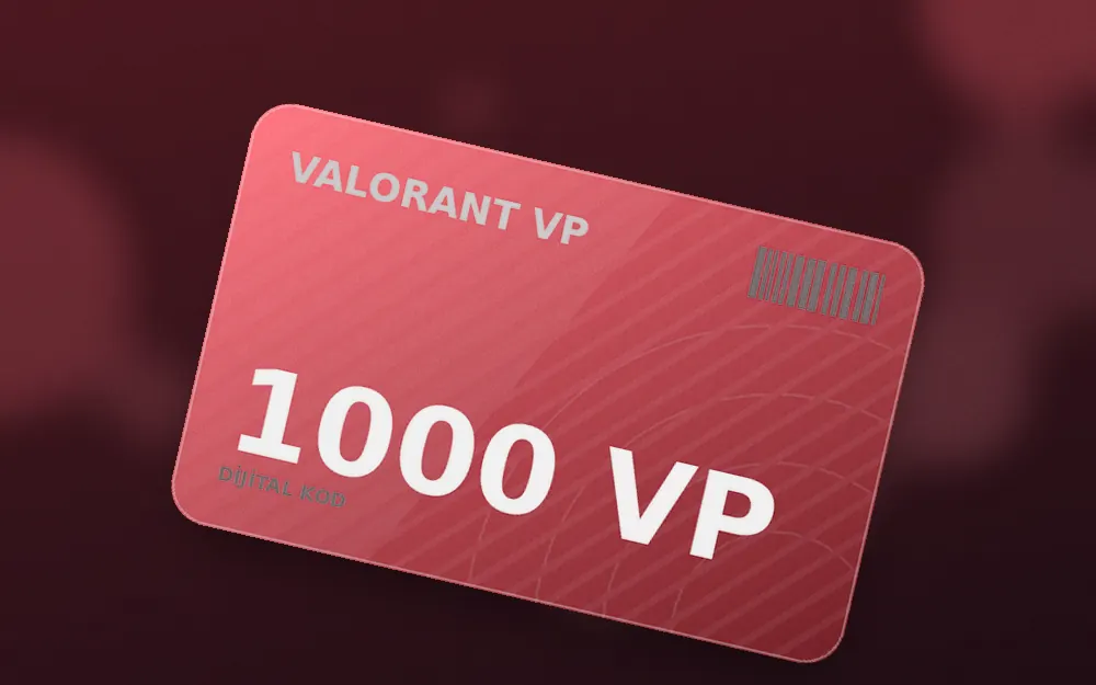 Valorant 1000 VP Hediye Kodu