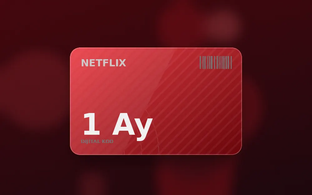 Netflix 1 Aylık Hediye Kartı